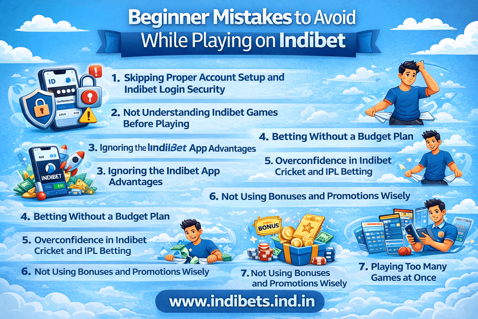 You are currently viewing Beginner Mistakes to Avoid While Playing on Indibet